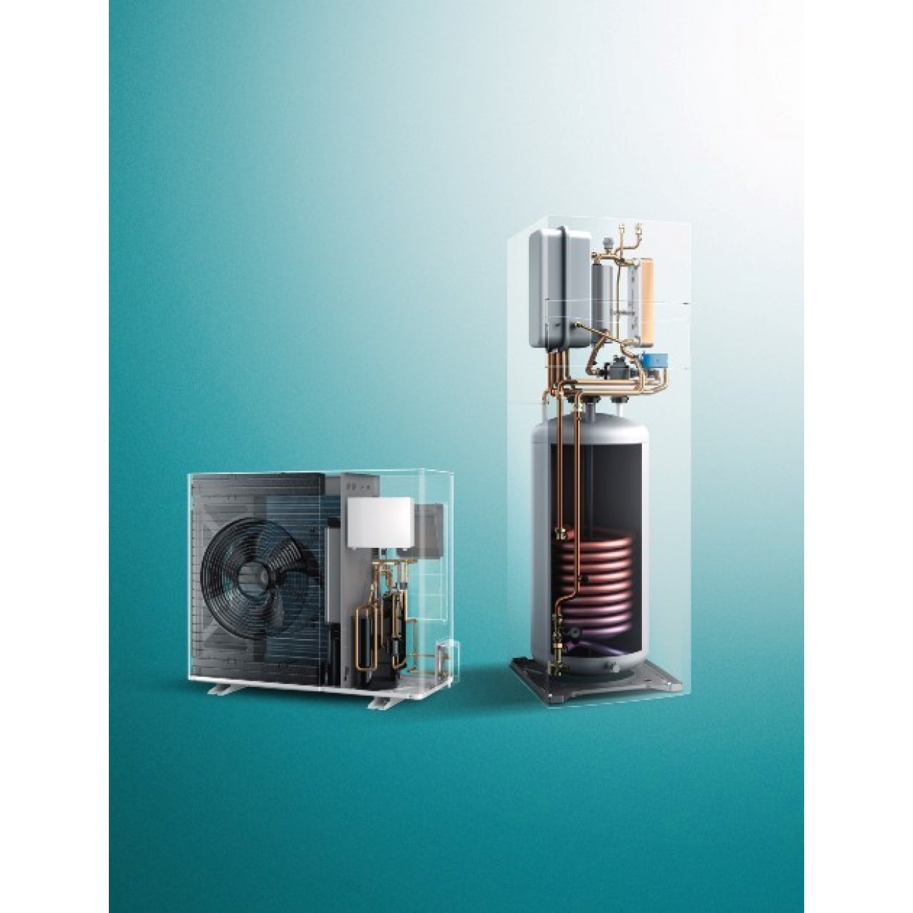 Αντλία θερμότητας aroTHERM SPLIT  PLUS VWL με ενσωματωμένο ταμιευτήρα ζεστού νερού χρήσης 188 lit  (ψυκτικό μέσο R32)